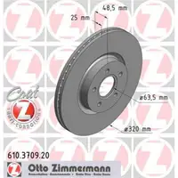Zimmermann 610.3709.20 Bremsscheiben 2 Stück VOLVO