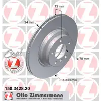 Zimmermann 150.3428.20 Bremsscheiben 2 Stück BMW