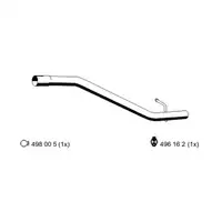 Abgasrohr Ernst 670401 für Mazda Hinten