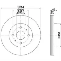 TEXTAR 92204503 Bremsscheiben 2 Stück DAIHATSU