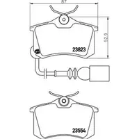 Textar Bremsenset Bremsscheiben Ø230 voll Bremsbeläge hinten VW Polo Seat Ibiza