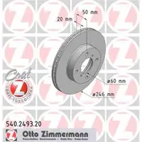 Zimmermann 540.2493.20 Bremsscheiben 2 Stück SUZUKI