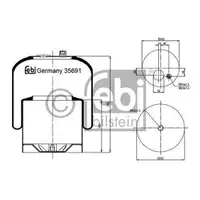 FEBI BILSTEIN 35691 Luftfederbalg
