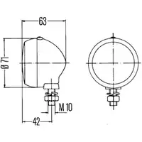 HELLA 2PF 001 648-161 Positionsl. Halogen