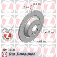 Zimmermann 250.1361.20 Bremsscheiben 2 Stück FORD