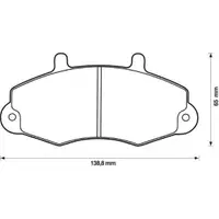 JURID 571745J Scheibenbremsbelag VA FORD