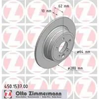 Zimmermann 450.1537.00 Bremsscheiben 2 Stück MG