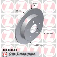 Zimmermann 430.1486.00 Bremsscheiben 2 Stück CHEVROLET
