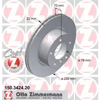 Zimmermann 150.3424.20 Bremsscheiben 2 Stück BMW