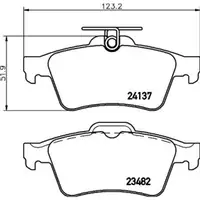 Original Textar Bremsenset Scheiben Ø302 voll Beläge hinten Mazda 5 CR19 Baujahr