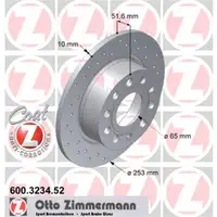 Zimmermann 600.3234.52 Bremsscheiben 2 Stück VW