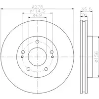 TEXTAR 92198203 Bremsscheiben 2 Stück vorne MITSUBISHI