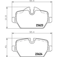 Textar Bremsenset Bremsscheiben Ø280 voll Bremsbeläge WK hinten BMW 1er