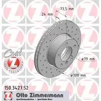 Original Zimmermann 150.3427.52 Bremsscheiben 2 Stück für BMW