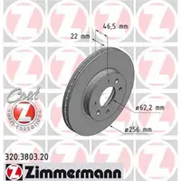 Zimmermann 320.3803.20 Bremsscheiben 2 Stück HYUNDAI