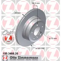 Zimmermann 150.3466.20 Bremsscheiben 2 Stück BMW