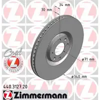 Zimmermann 440.3127.20 Bremsscheiben 2 Stück CITROËN