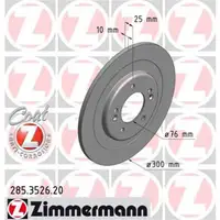 Zimmermann 285.3526.20 Bremsscheiben 2 Stück HYUNDAI