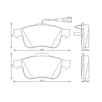 JURID 573173J Scheibenbremsbelag VA ALFA ROMEO