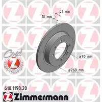 Zimmermann 610.1198.20 Bremsscheiben 2 Stück VOLVO