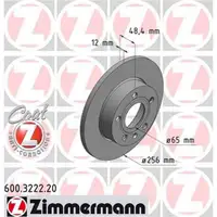 Zimmermann 600.3222.20 Bremsscheiben 2 Stück VW