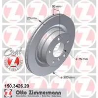 Zimmermann 150.3426.20 Bremsscheiben 2 Stück BMW