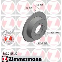 Zimmermann 380.2165.20 Bremsscheiben 2 Stück MITSUBISHI
