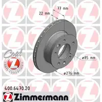 Zimmermann 400.6470.20 Bremsscheiben 2 Stück MERCEDES-BENZ