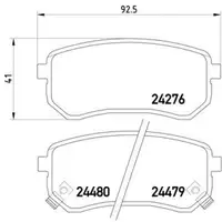 Textar Bremsenset Bremsscheiben 234 mm voll Bremsbeläge hinten Picanto I BA