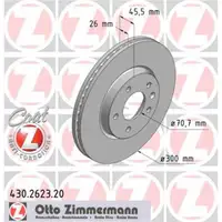 Zimmermann 430.2623.20 Bremsscheiben 2 Stück OPEL