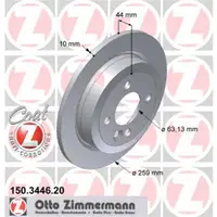 Zimmermann 150.3446.20 Bremsscheiben 2 Stück MINI