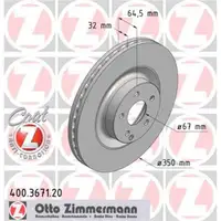 Zimmermann 400.3671.20 Bremsscheiben 2 Stück MERCEDES-BENZ