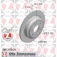 Zimmermann 280.3179.20 Bremsscheiben 2 Stück HONDA