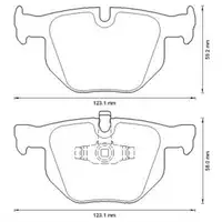 Bremsbelagsatz Scheibenbremse Jurid 573285J für Bmw Hinterachse