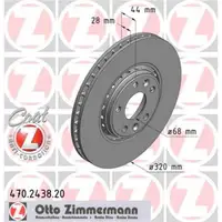 Zimmermann 470.2438.20 Bremsscheiben 2 Stück RENAULT