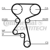 CONTINENTAL CTAM CT873WP2 Zahnriemen Kit + Wasserpumpe
