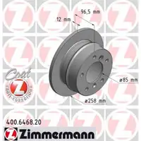 Zimmermann 400.6468.20 Bremsscheiben 2 Stück MERCEDES-BENZ