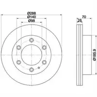 TEXTAR 92223000 Bremsscheiben 2 Stück FORD