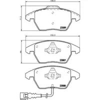 Textar Bremsenset Bremsscheiben Ø312 belüftet Bremsbeläge WK vorn VW Passat CC