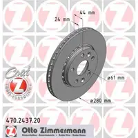 Zimmermann 470.2437.20 Bremsscheiben 2 Stück RENAULT