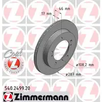 Zimmermann 540.2499.20 Bremsscheiben 2 Stück SUZUKI