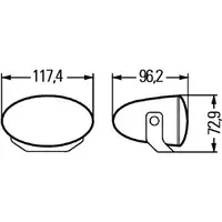 HELLA 1FA 008 283-811 FSW-Satz FF 50 Halogen