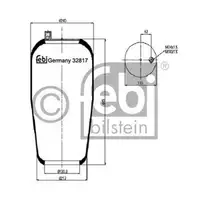 FEBI BILSTEIN 32817 Luftfederbalg für MERCEDES-BENZ
