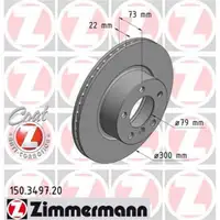 Zimmermann 150.3497.20 Bremsscheiben 2 Stück BMW