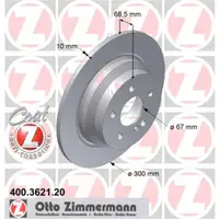 Zimmermann 400.3621.20 Bremsscheiben 2 Stück MERCEDES-BENZ