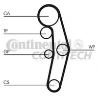 CONTINENTAL CTAM CT1028WP2 Zahnriemen Kit + Wasserpumpe