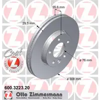 Zimmermann 600.3223.20 Bremsscheiben 2 Stück VW