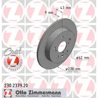 Zimmermann 230.2379.20 Bremsscheiben 2 Stück FIAT