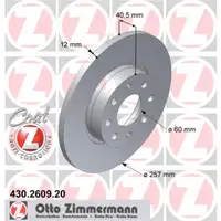 Zimmermann 430.2609.20 Bremsscheiben 2 Stück FIAT
