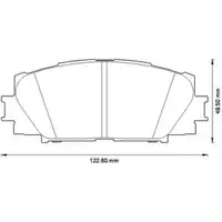 JURID 572578J Scheibenbremsbelag VA TOYOTA
